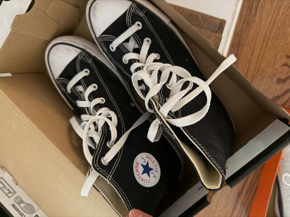 Converse Chuck Taylor All Star High Top Black Sneakers Kids Size 7 US